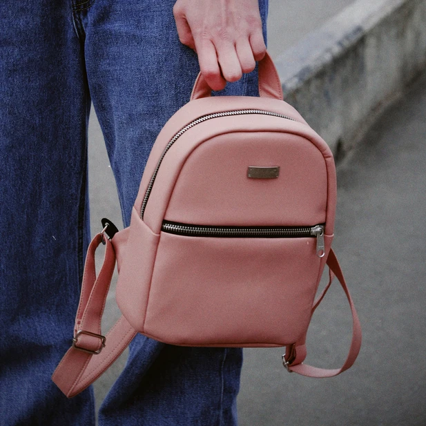 Жіночий персиковий рюкзак small