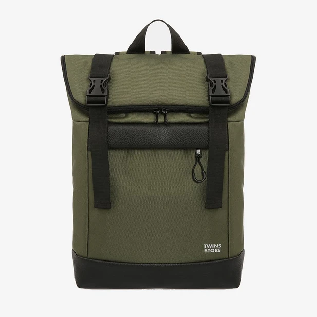 Зеленый рюкзак Rolltop medium