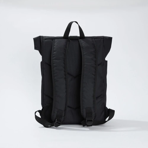 Рюкзак під ноутбук Чорний Rolltop Roomy Twins