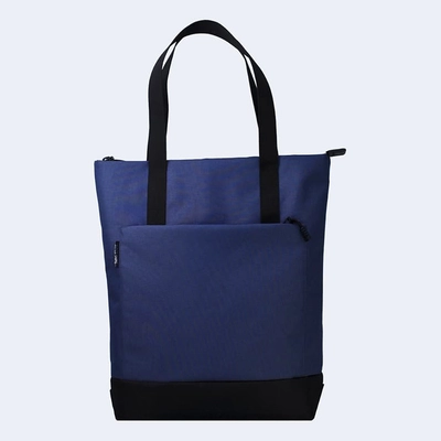 Синяя сумка шоппер для ноутбука