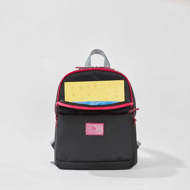 Чорний рюкзак Mini 2.0 'pink'